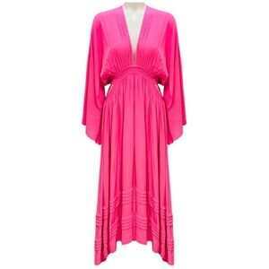 RAMY BROOK WILD PINK NEENA CUTOUT MAXI DRESS